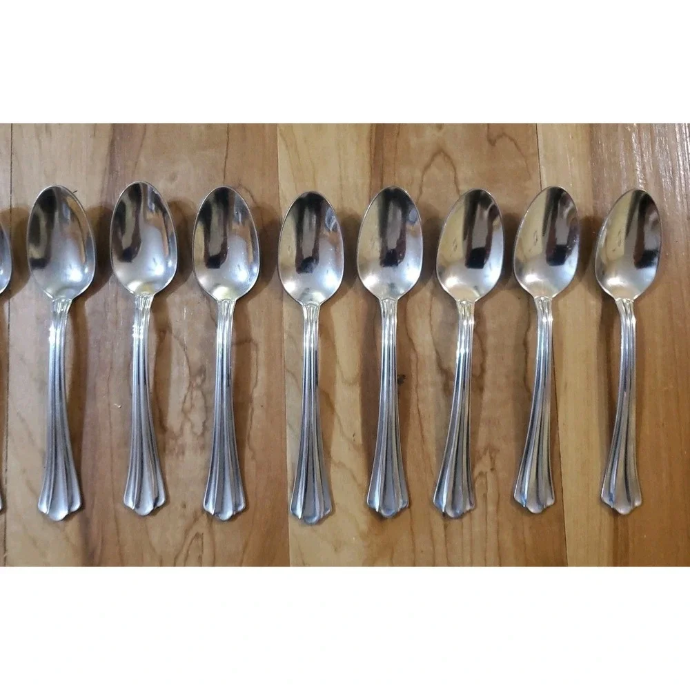19 Pcs Oneida‎ USA Kimbra Stainless Flatware Spoons Lot